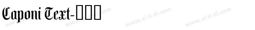 Caponi Text字体转换